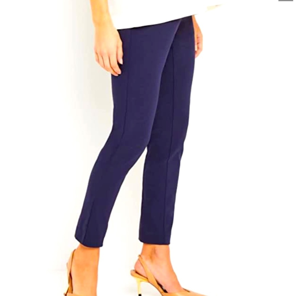 Navy maternity dress pants